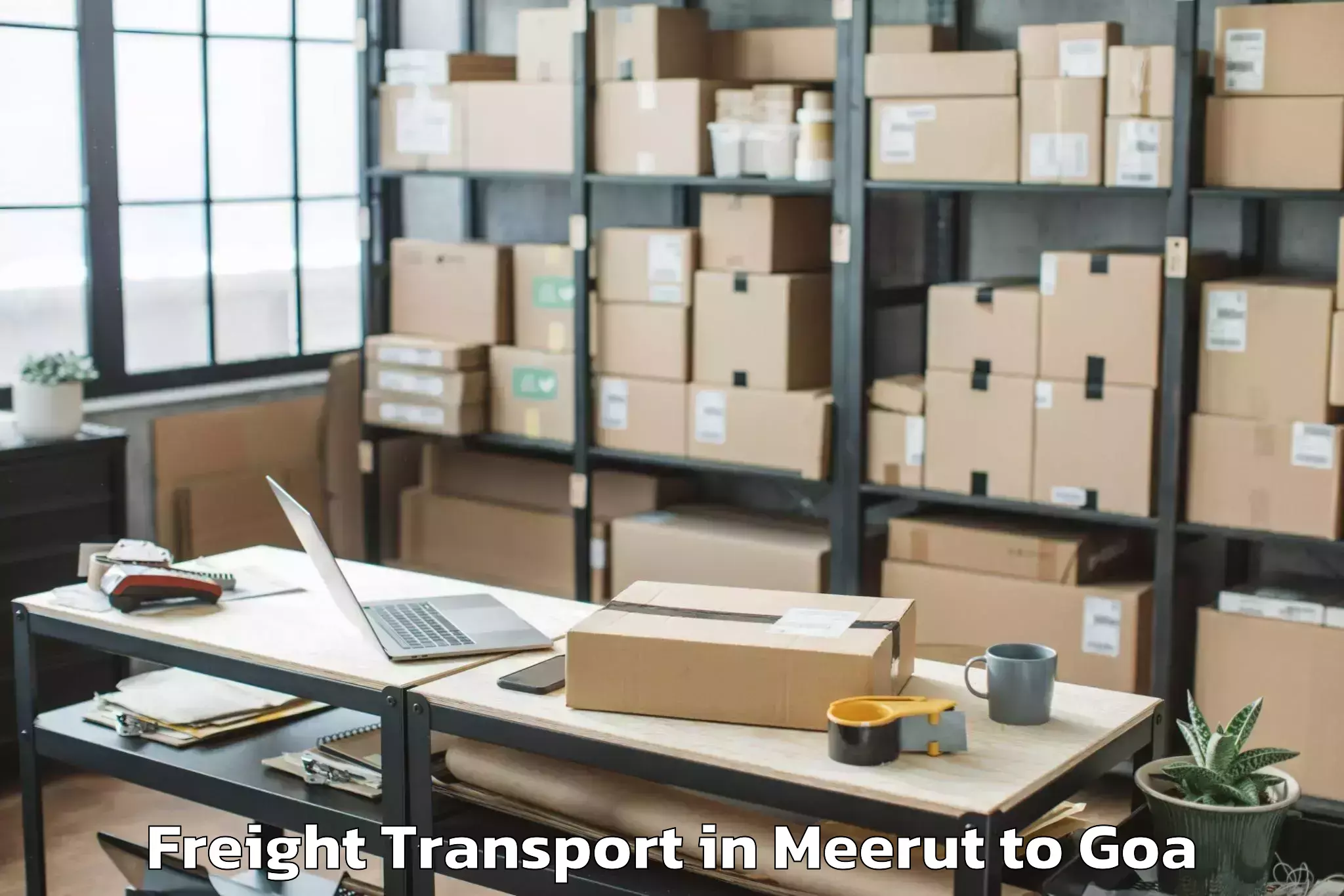 Affordable Meerut to Quepem Freight Transport